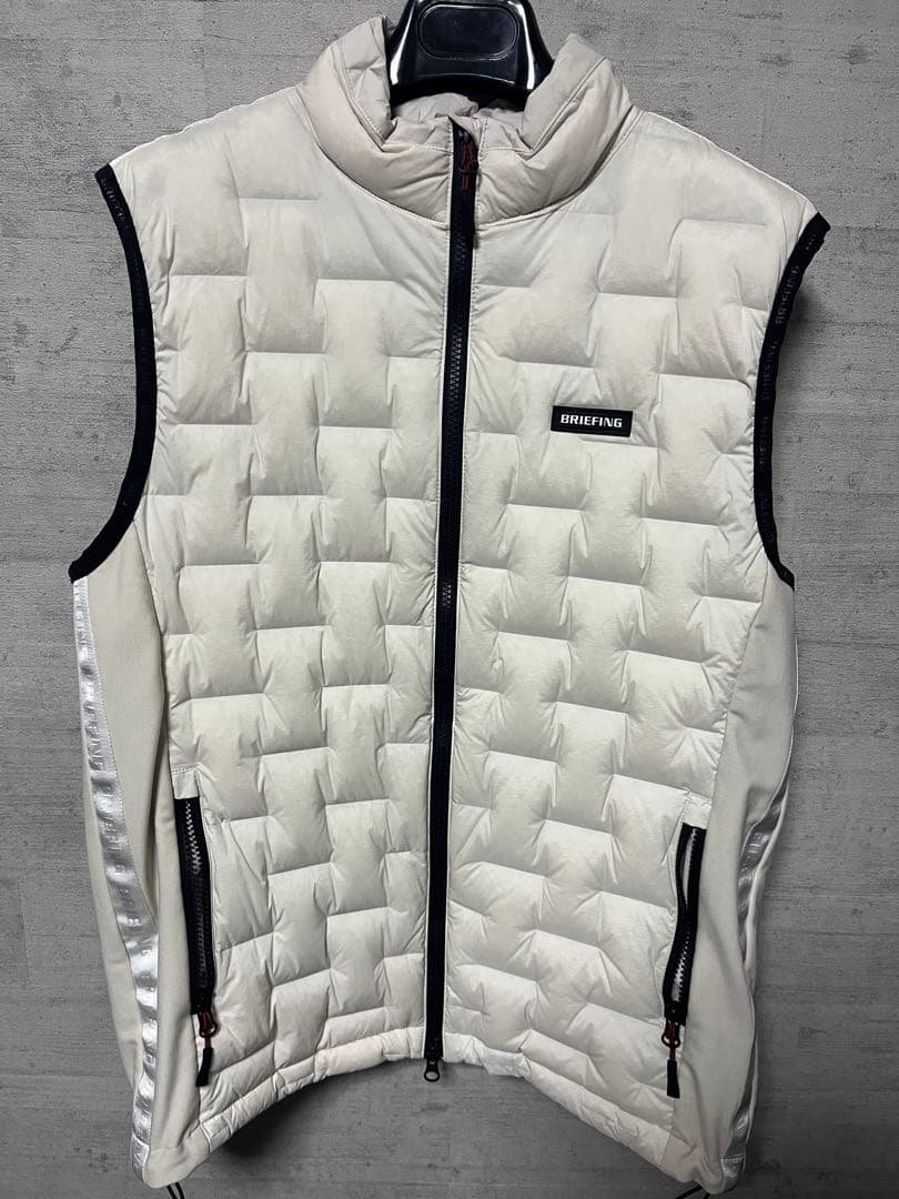 MEN’S HYBRID DOWN VEST BRIEFING M ホワイト