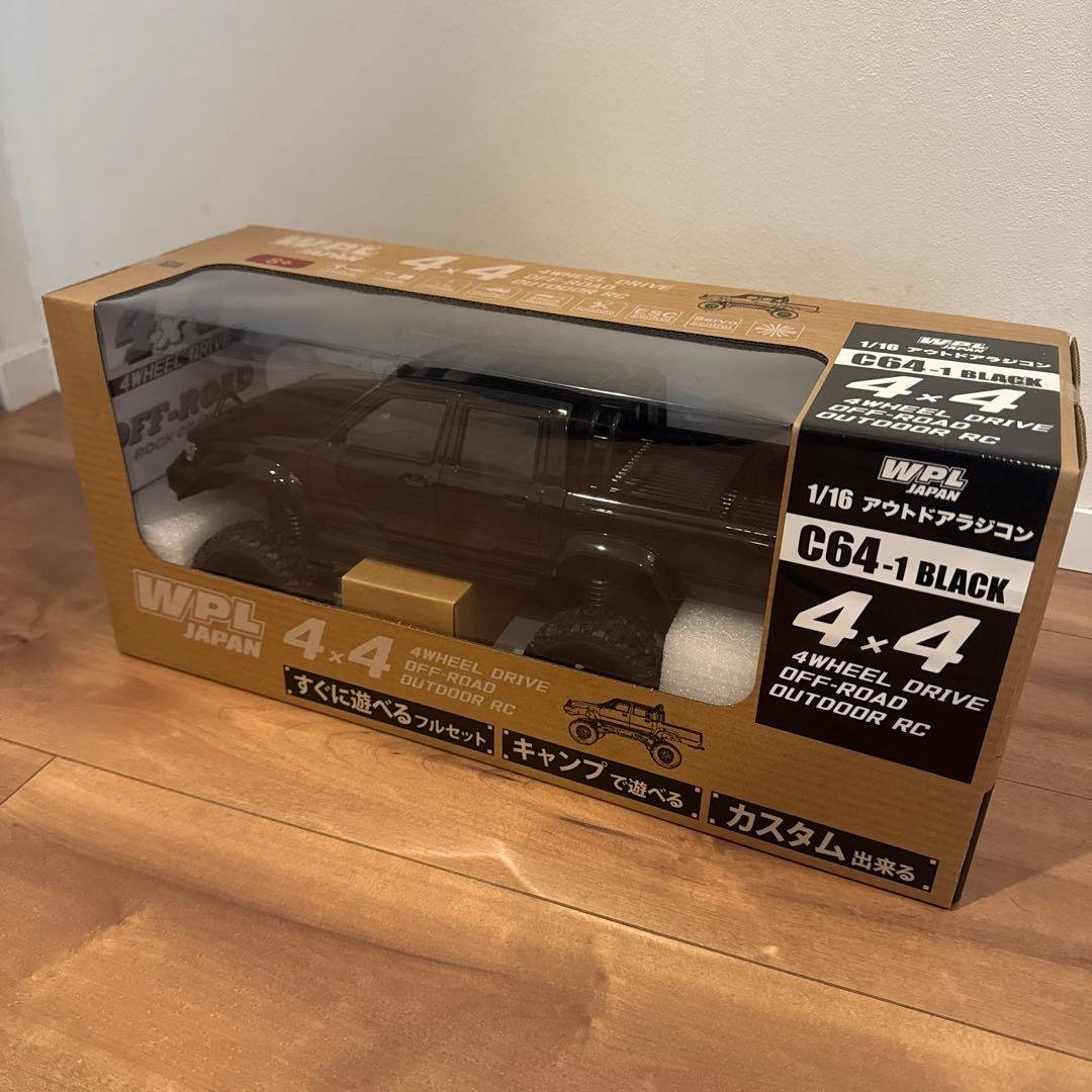 WPL C64-1 1/16 ブラック 4WD オフロードRC