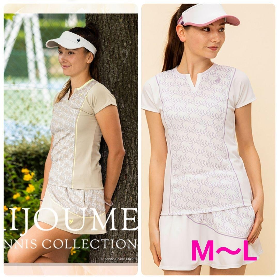 人気完売！ルコックテニスグラフィックゲームシャツLとスコートM 23FW