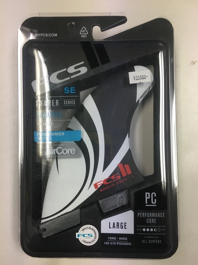 FCS2 エフシーエス シャープアイ クワッド トライ 5フィン Lサイズ