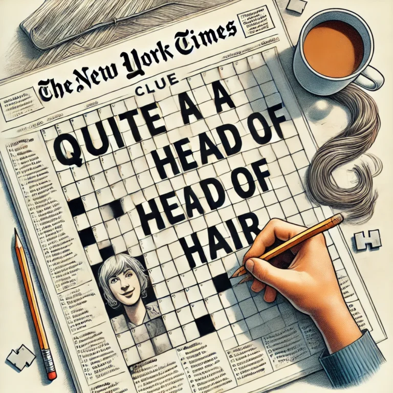 Quite a Head of Hair NYT: Understanding the Clue and its Impact on Crosswords